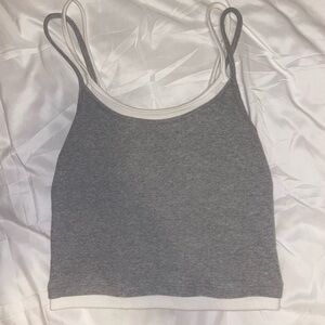 PacSun Gray Double Strap Camisole